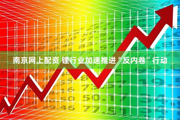 南京网上配资 锂行业加速推进“反内卷”行动
